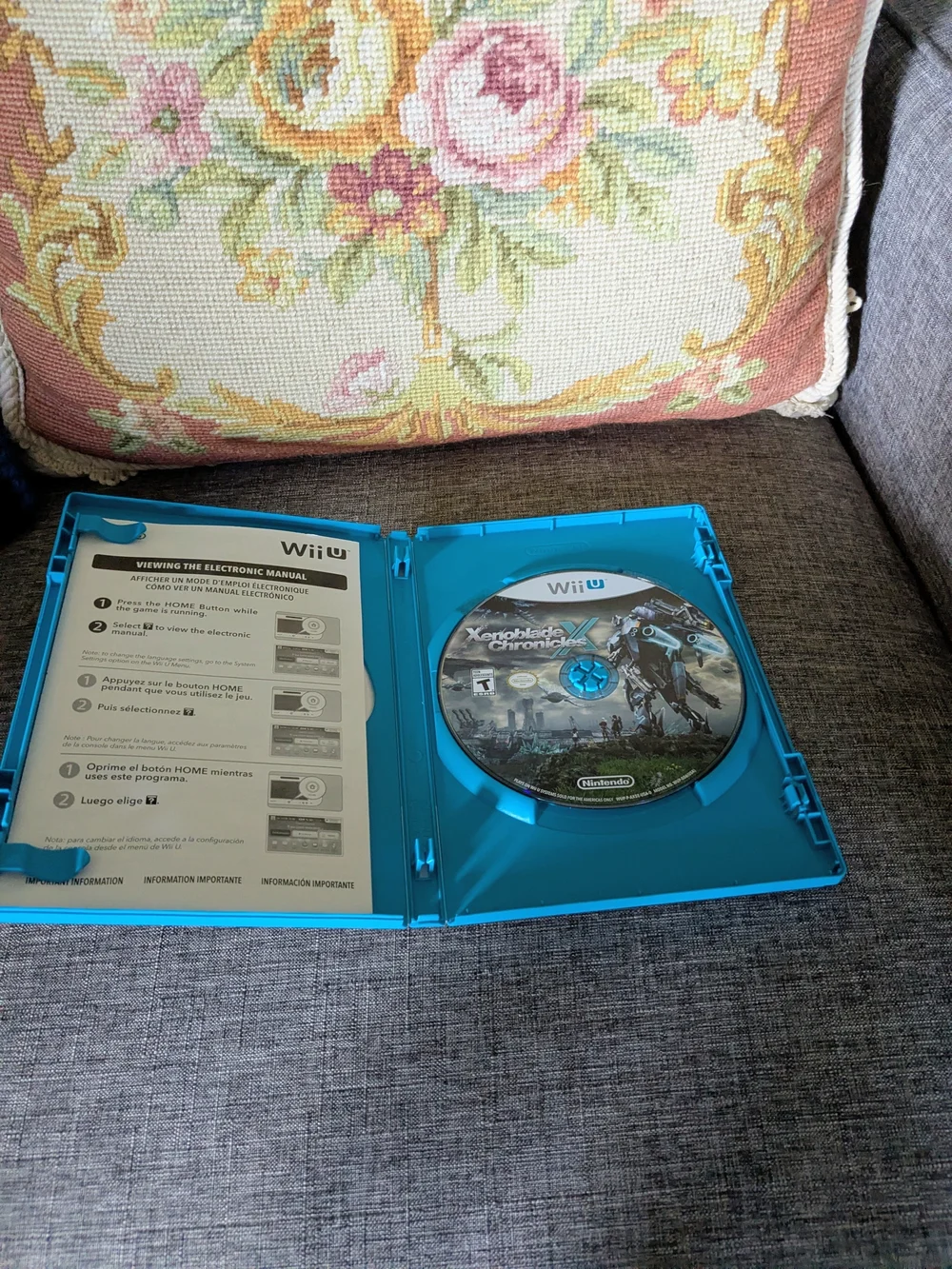 Nintendo Wii U Xenoblade Chronicles X - Blue Case